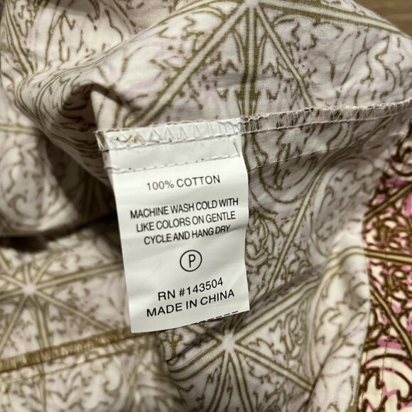 Marie Oliver Kara Dress SZ Small Mini Ruffle Nouveau Mosaic 100% Cotton - Picture 10 of 13